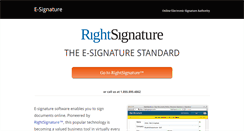 Desktop Screenshot of e-signature.com